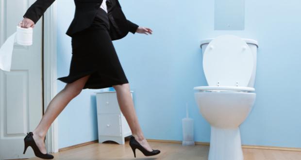 women in toilet