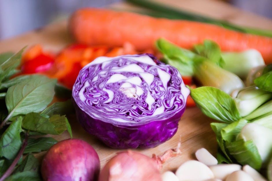buah dan sayur beda warna