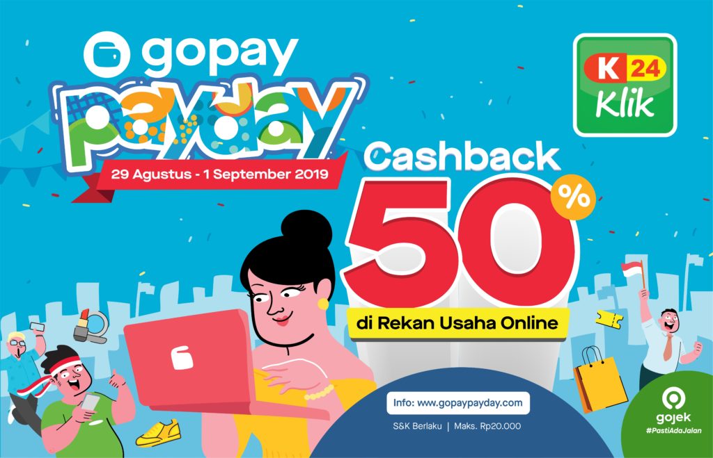 Gopay PayDay bersama K24Klik