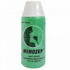 obat gusi bengkak minosep gargle hijau