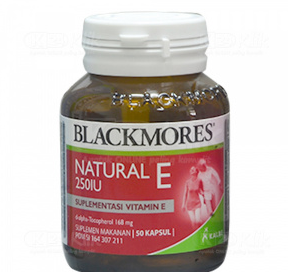 Blackmores Natural E 250 iu Soft Caps