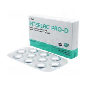 obat tenggorokan kering interlac pro D mint tablet