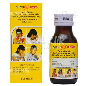 sanaflu plus batuk sirup