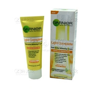 krim pencerah wajah garnier light complete extra uv