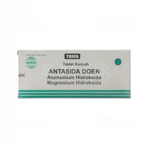 obat sakit perut sebelah kiri antasida doen chew tablet