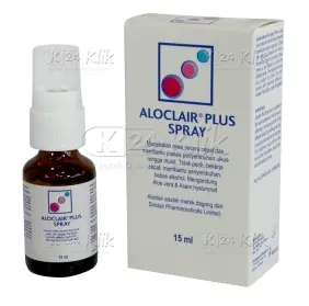 Aloclair Plus Spray obat sariawan di bibir
