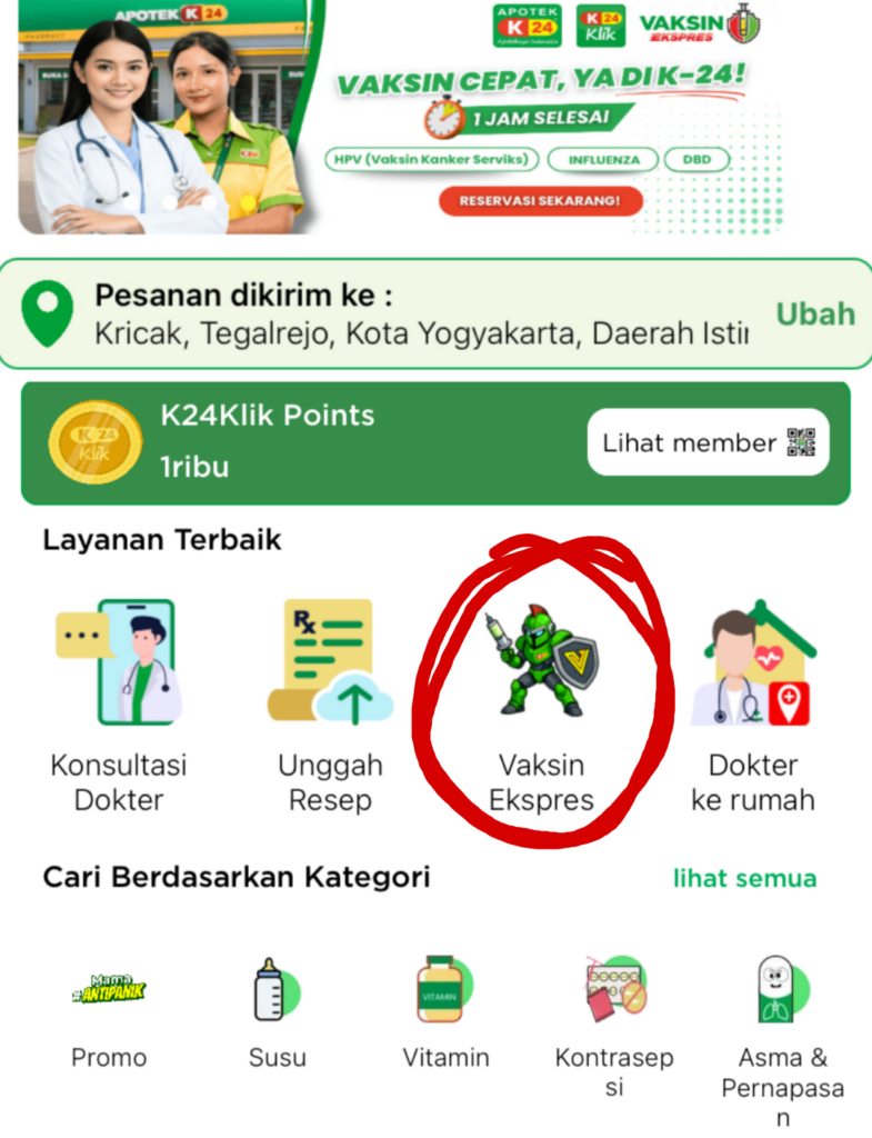 home vaksin express