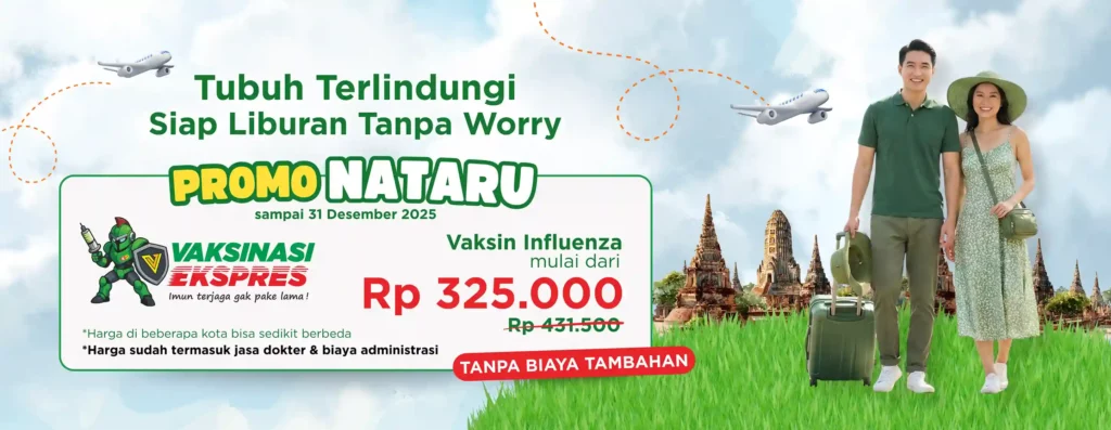 promo vaksin flu liburan nataru