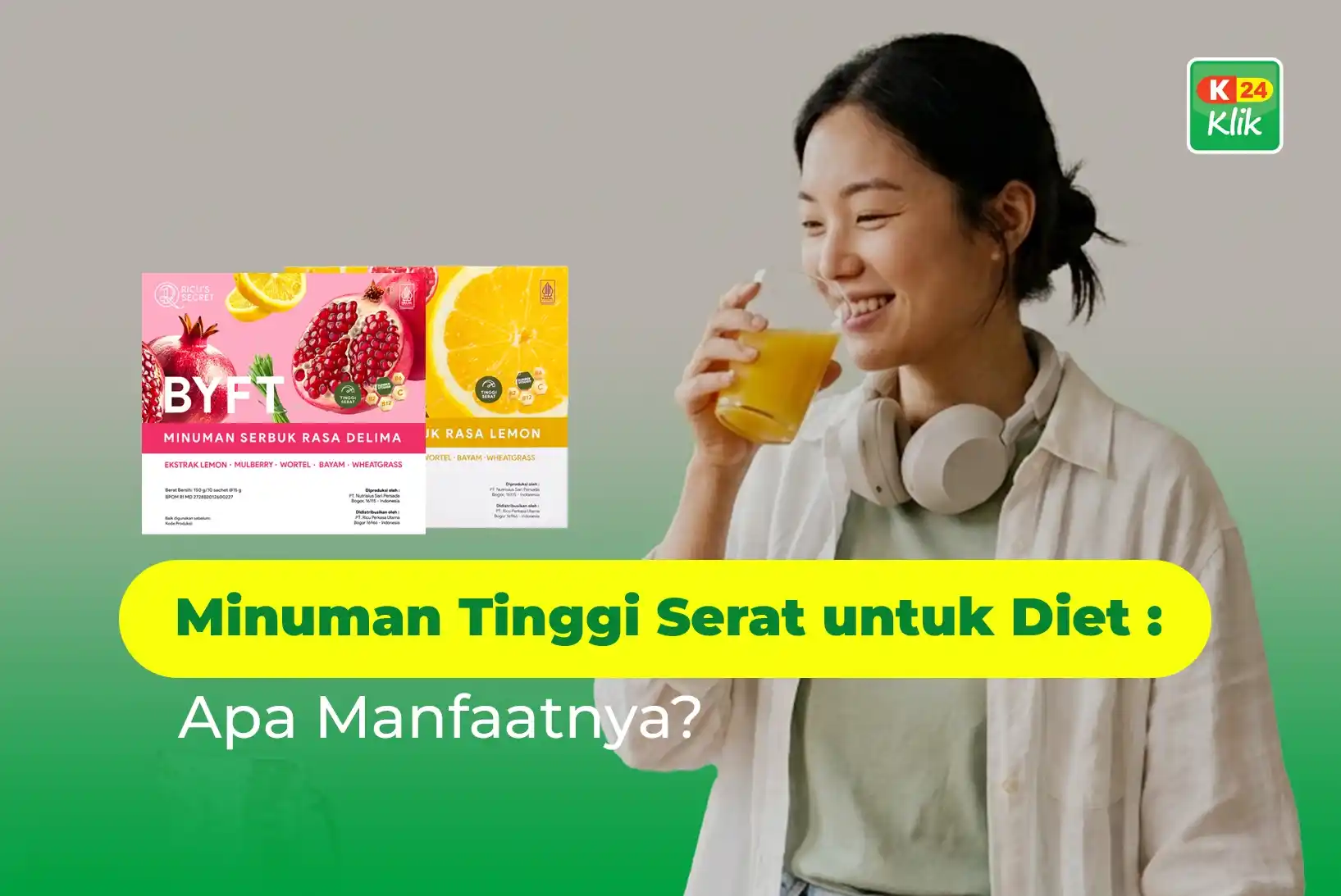 minuman tinggi serat untuk diet