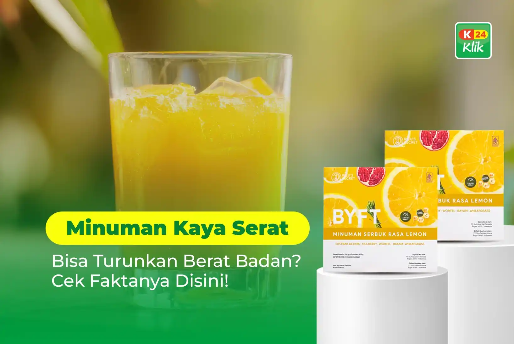 minuman kaya serat bisa turunkan berat badan