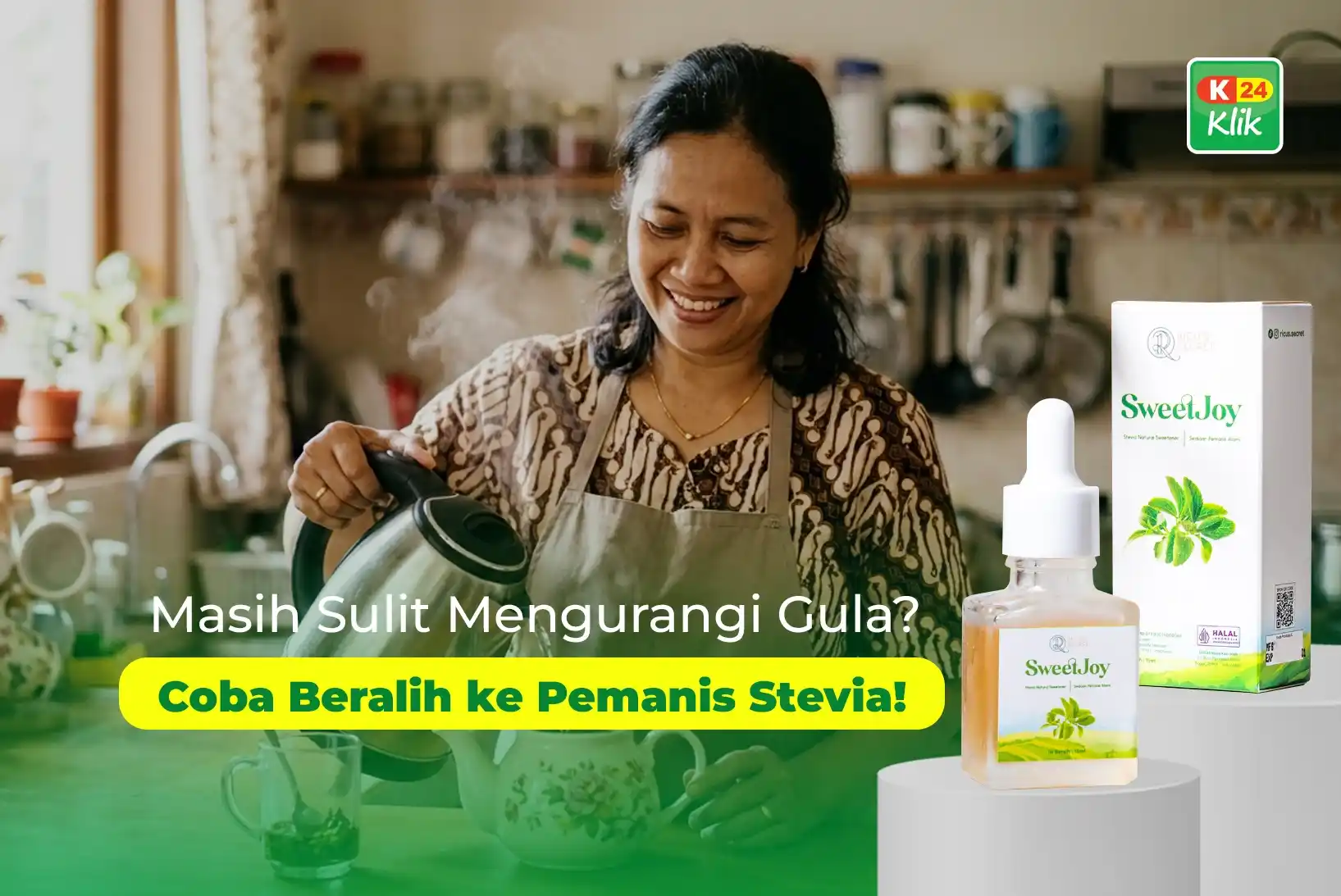 pemanis stevia kurangi gula