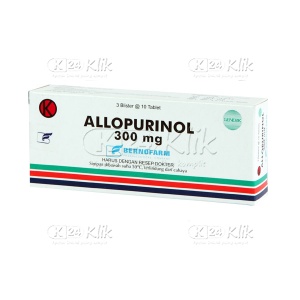 JUAL Allopurinol Berno 300mg Tablet